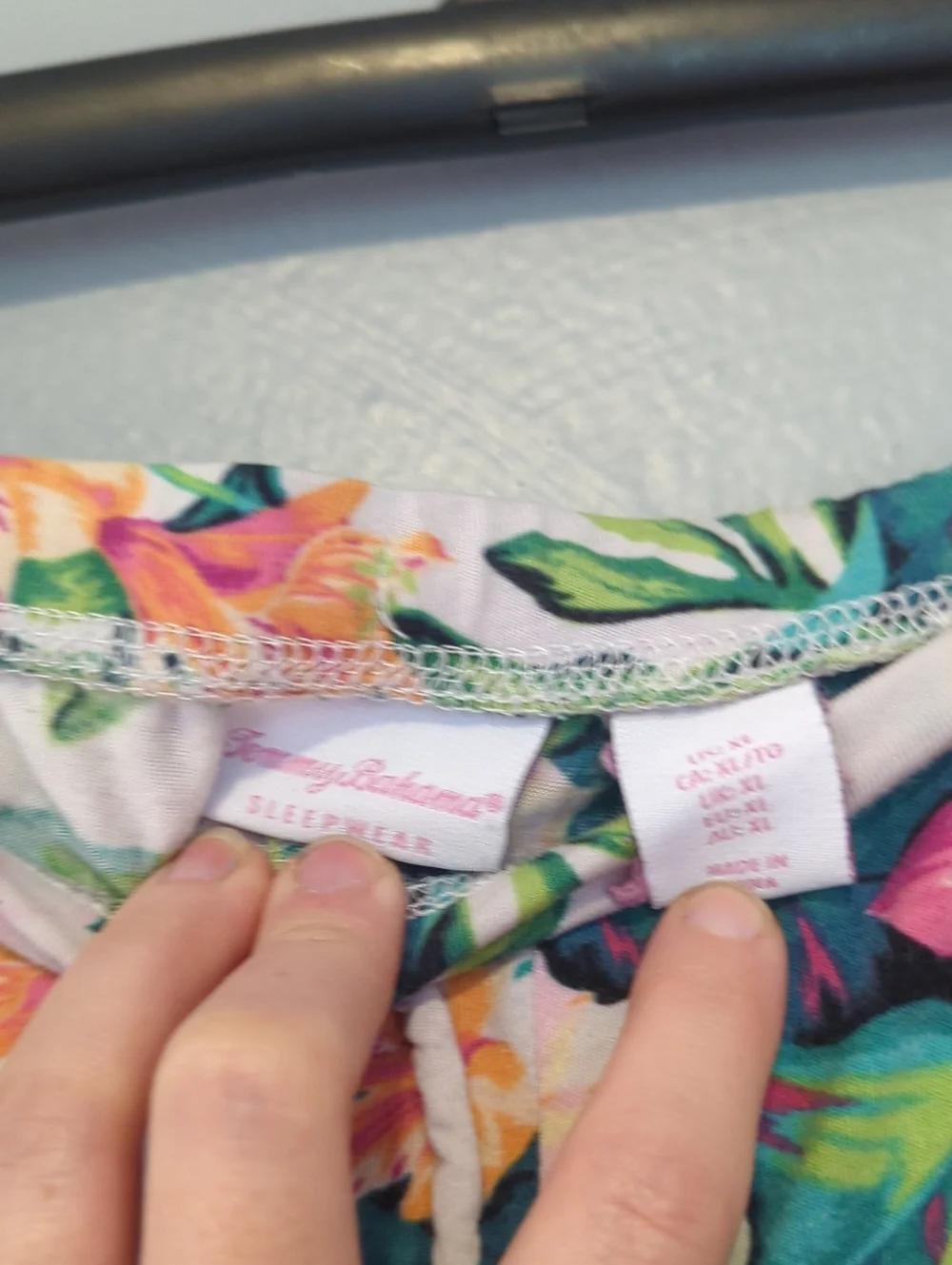 Tommy Bahama Sleep Comfy Floral Print Drawstring Shorts XL